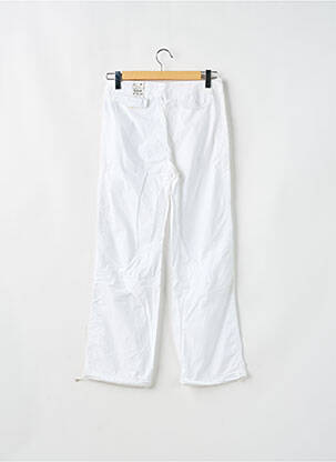Pantalon droit tissage popeline taille normale blanc BE YOU K femme