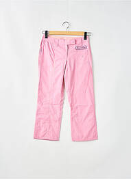 Pantalon 7/8 tissage popeline taille normale rose BE YOU K femme