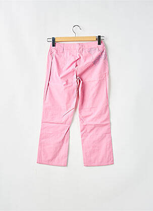 Pantalon 7/8 tissage popeline taille normale rose BE YOU K femme