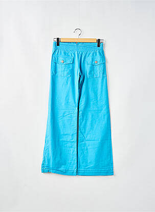 Pantalon flare taille élastique taille normale bleu BSA femme