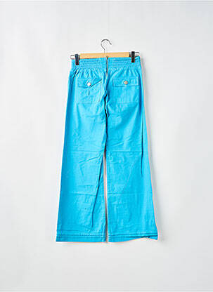 Pantalon flare taille élastique taille normale bleu BSA femme