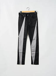 Pantalon slim tissage popeline taille normale noir CHEAP MONDAY femme