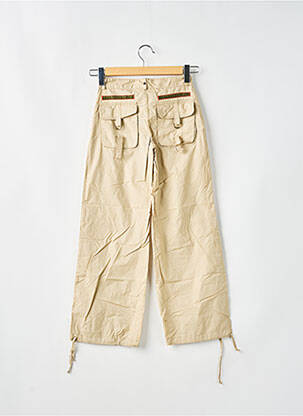 Pantalon droit tissage popeline beige CHIPIE fille