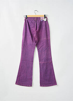 Jean coupe flare stretch taille haute violet CIMARRON femme