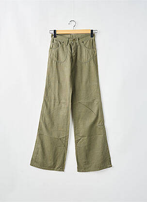 Pantalon flare taille basse taille basse vert CIMARRON femme