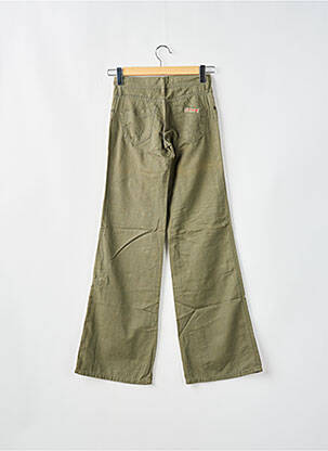 Pantalon flare taille basse taille basse vert CIMARRON femme