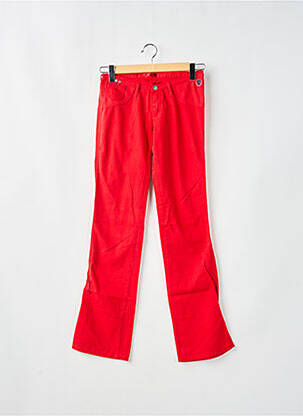 Pantalon slim taille basse taille basse rouge CIMARRON femme