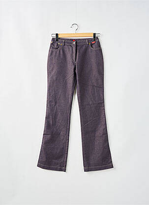 Jeans bootcut taille haute taille haute bleu E PURE femme