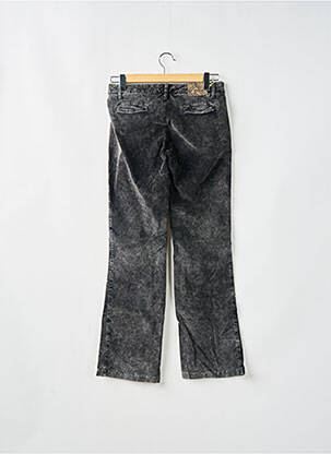 Pantalon chino fermeture zippée sous rabat avec crochet taille basse gris ESZ DENIM homme