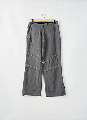 Pantalon large poches taille haute gris KANA BEACH femme