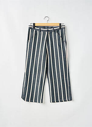 Pantacourt taille haute taille haute bleu KULTE femme