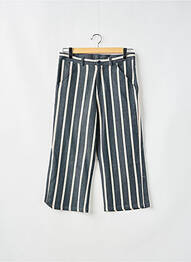 Pantacourt coupe droite taille haute bleu KULTE femme