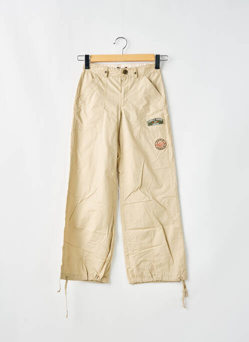 Pantalon droit tissage popeline beige CHIPIE fille
