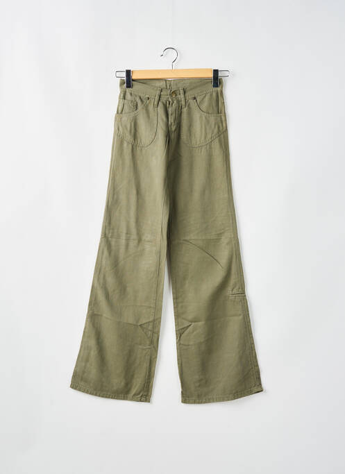 Pantalon flare taille basse taille basse vert CIMARRON femme