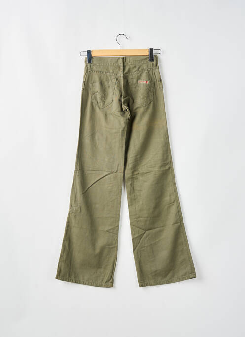 Pantalon flare taille basse taille basse vert CIMARRON femme