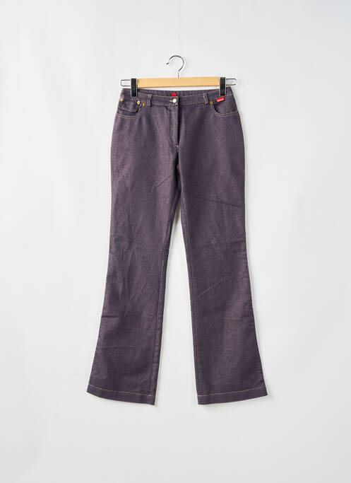 Jeans bootcut taille haute taille haute bleu E PURE femme