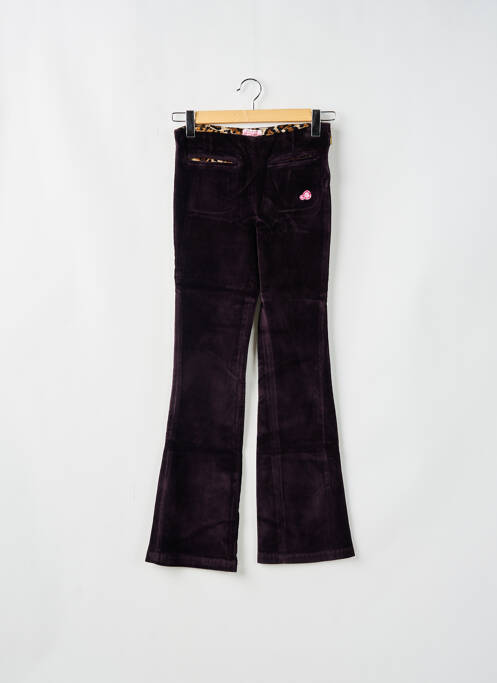 Pantalon flare stretch taille haute violet KANA BEACH femme