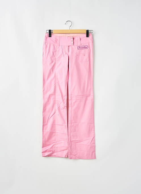 Pantalon droit rose BE YOU K pour femme