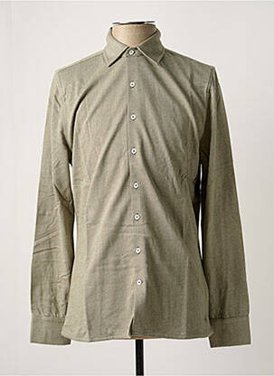 Chemise manches longues manches longues vert LES GARCONS FACILES homme