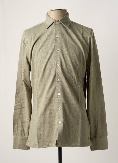 Chemise manches longues vert LES GARCONS FACILES pour homme