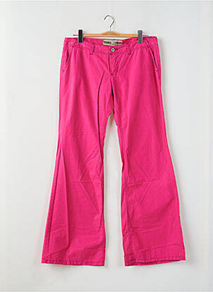 Pantalon flare taille basse taille basse rose FREEMAN T.PORTER femme