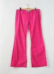 Pantalon flare taille basse taille basse rose FREEMAN T.PORTER femme