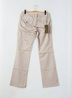 Pantalon droit stretch taille basse beige FREEMAN T.PORTER femme