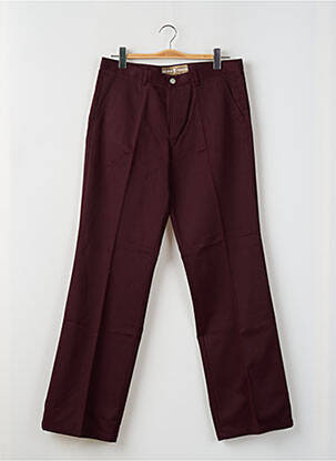 Pantalon large fermeture zippée sous rabat boutonné taille normale rouge FREEMAN T.PORTER femme