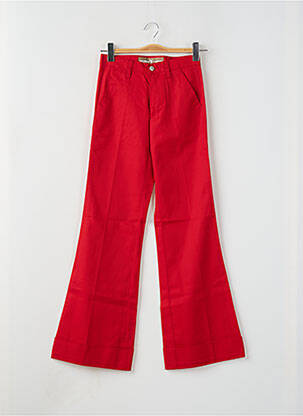 Pantalon flare taille normale taille normale rouge FREEMAN T.PORTER femme