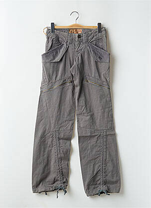 Pantalon droit fermeture zippée sous rabat boutonné taille basse vert FREEMAN T.PORTER femme