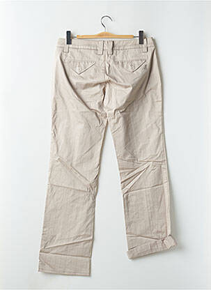 Pantalon droit stretch taille basse beige FREEMAN T.PORTER femme