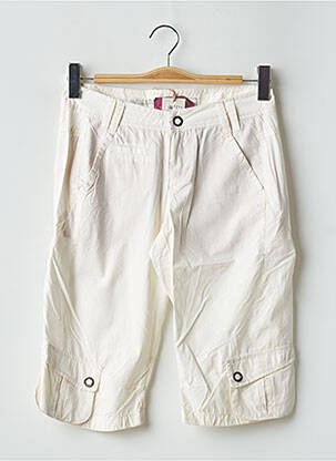 Bermuda tissage popeline taille normale beige FREEMAN T.PORTER femme