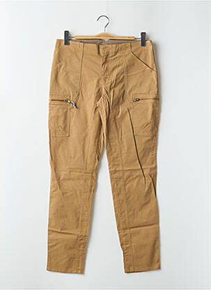 Pantalon cargo slim taille normale beige LEON & HARPER femme