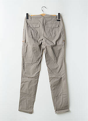 Pantalon cargo slim taille normale gris LEON & HARPER femme