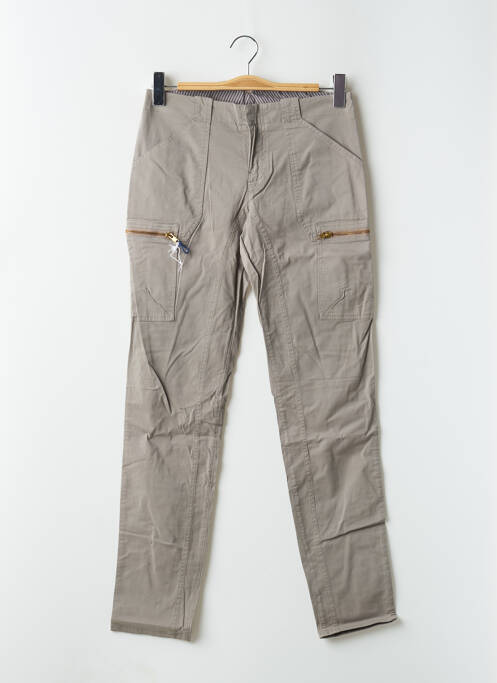 Pantalon cargo gris LEON & HARPER pour femme