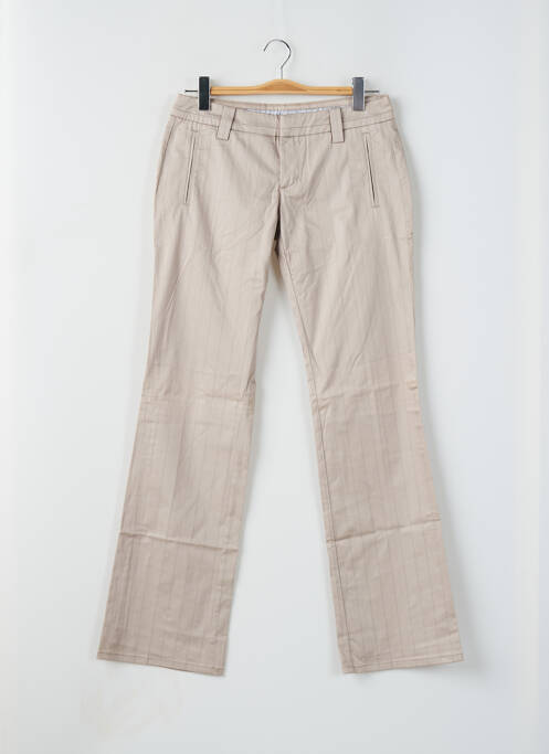 Pantalon droit beige FREEMAN T.PORTER pour femme