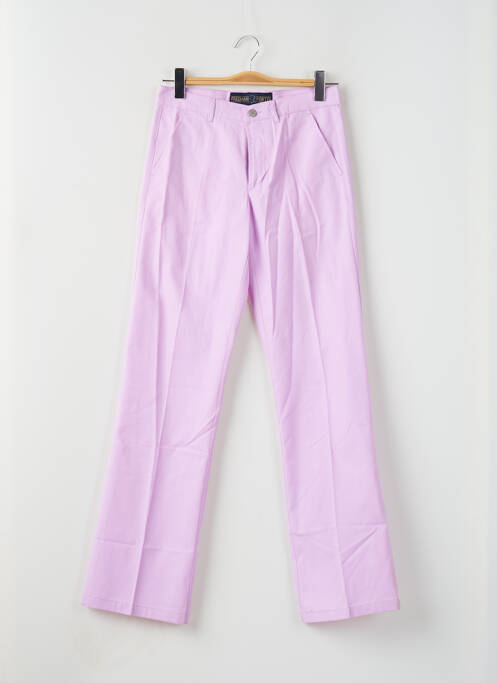 Pantalon droit violet FREEMAN T.PORTER pour femme