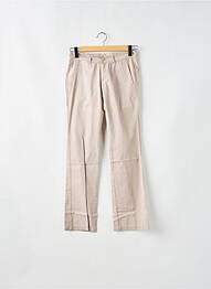 Pantalon chino taille basse taille basse beige LADY SOUL femme