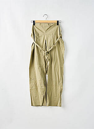 Pantalon droit taille haute taille haute vert LADY SOUL femme