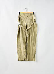 Pantalon droit taille haute taille haute vert LADY SOUL femme