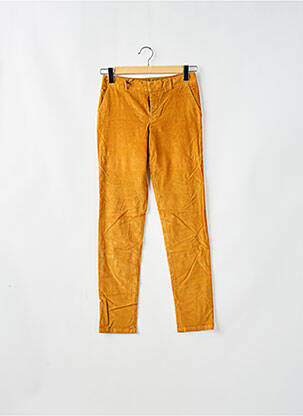 Pantalon slim stretch taille normale jaune LEON & HARPER femme