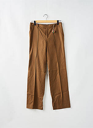 Pantalon chino taille normale taille normale marron LEON & HARPER femme