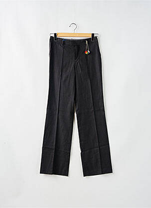 Pantalon chino taille normale taille normale gris fonce LEON & HARPER femme