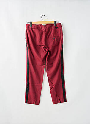 Pantacourt stretch taille basse rouge LEON & HARPER femme
