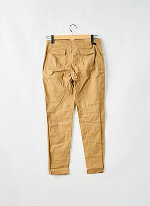 Pantalon cargo slim taille basse beige LEON & HARPER femme