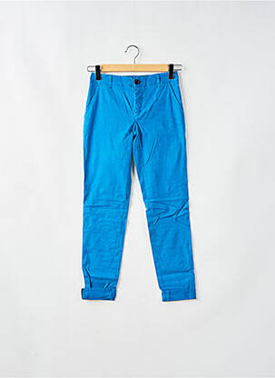 Pantalon chino taille basse taille basse bleu LEON & HARPER femme