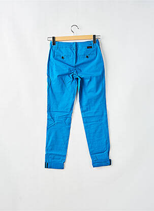 Pantalon chino taille basse taille basse bleu LEON & HARPER femme