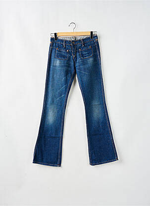 Jeans bootcut tissage brut taille basse bleu MELTIN'POT femme