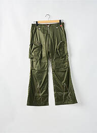 Pantalon flare taille basse taille basse vert MISS SIXTY femme