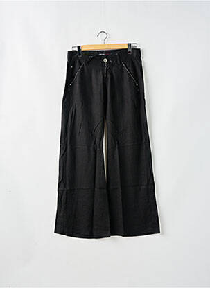 Pantalon droit fermeture zippée sous rabat boutonné taille basse noir MISS SIXTY femme